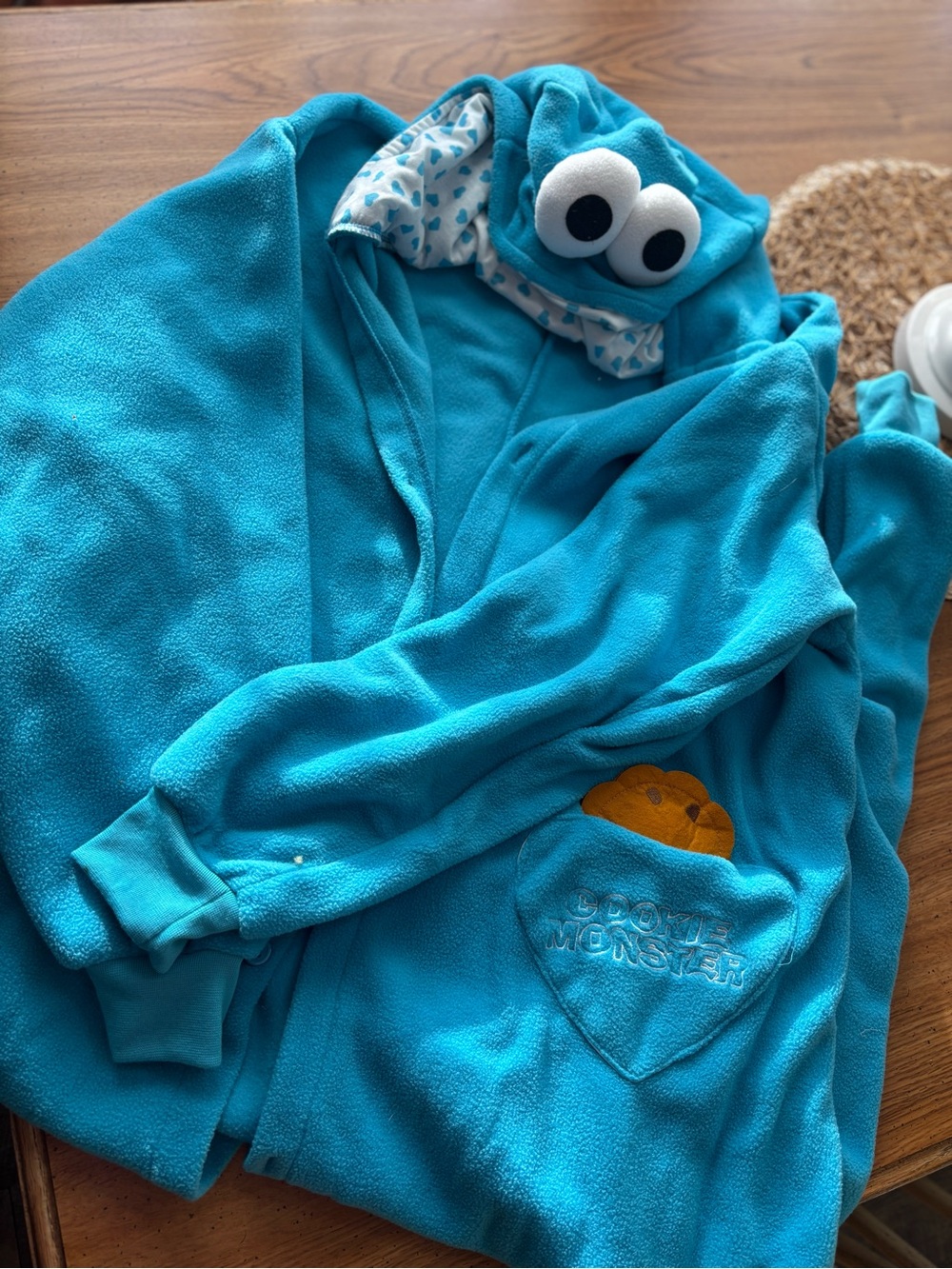 Cookie Monster unisex Costume-blue